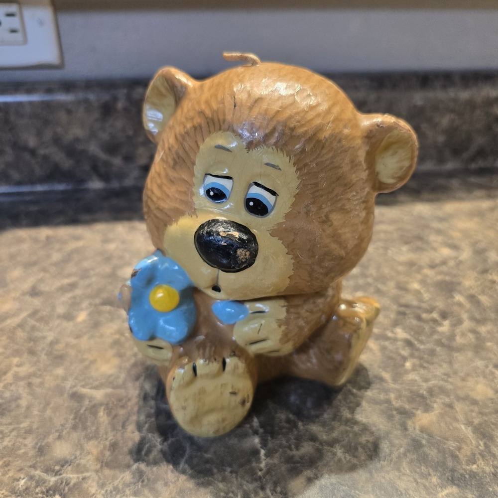 Wicks "N" Sticks Bear Candle Vintage